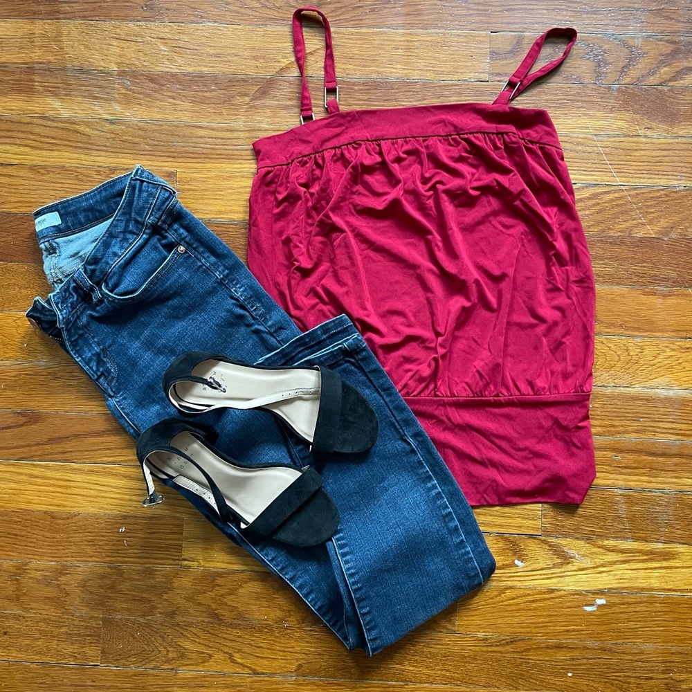 Express | Red Tank Top - Picture 2 of 3